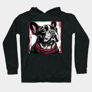 Retro Art French Bulldog Dog Lover Hoodie